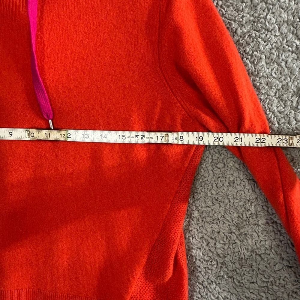 Rag & Bone Dopamine Dressing Cashmere Hoodie Sweater M Quiet Luxury Chic Orange - Picture 6 of 10